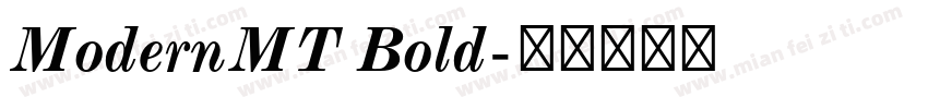 ModernMT Bold字体转换